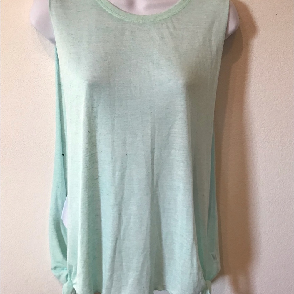 Victoria’s Secret Drop Armhole Tee With Knots Mint Green Size Small